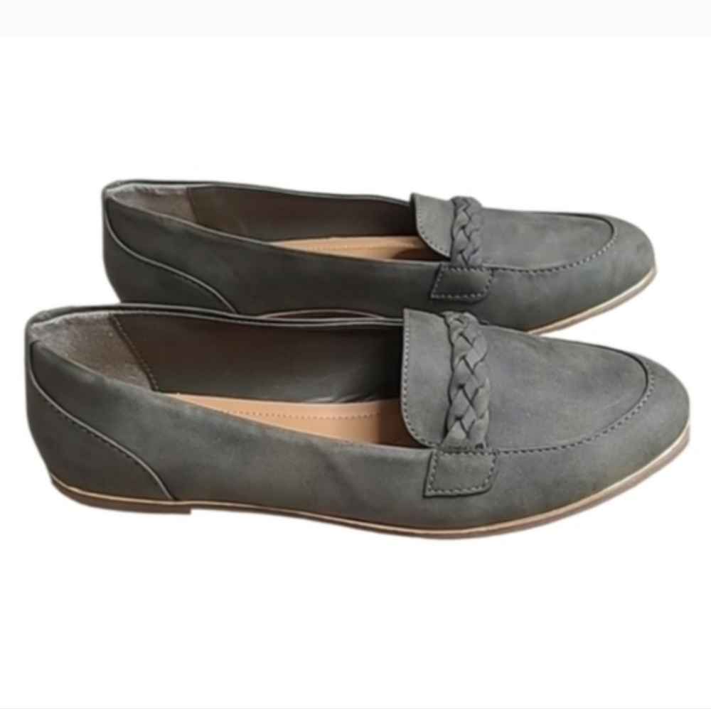 Andiamo Olive Green  Loafers Flats